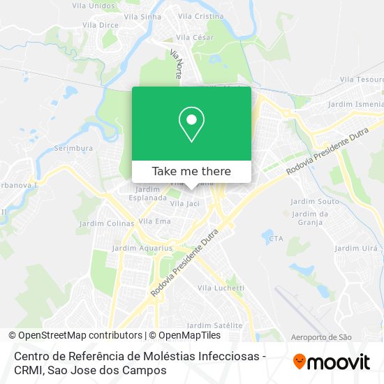 Centro de Referência de Moléstias Infecciosas - CRMI map
