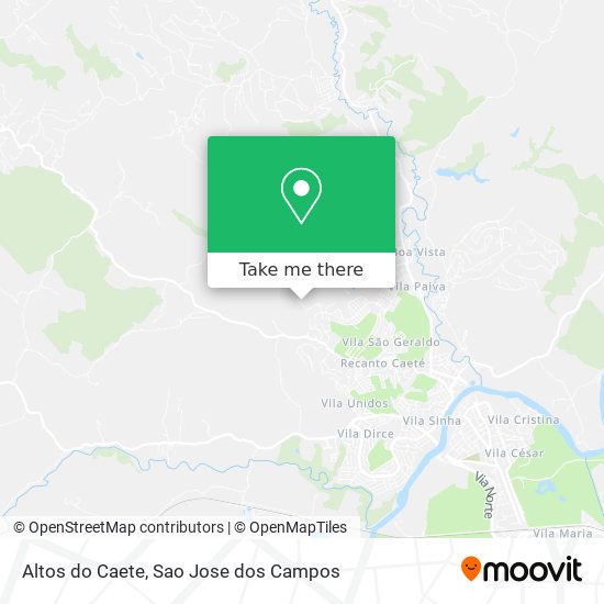 Altos do Caete map