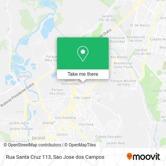 Rua Santa Cruz 113 map