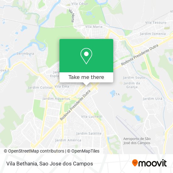 Vila Bethania map