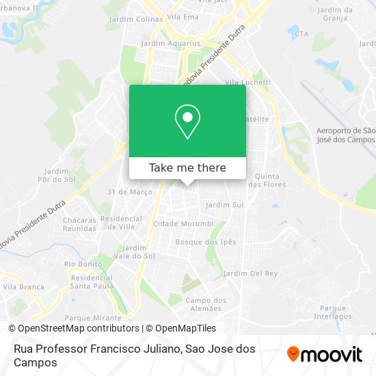 Rua Professor Francisco Juliano map