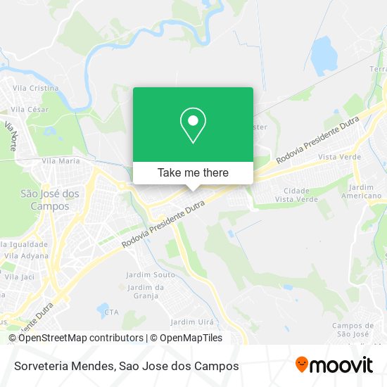 Sorveteria Mendes map