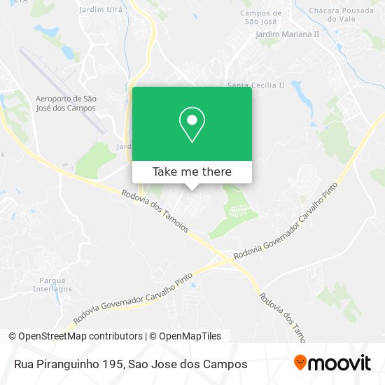 Rua Piranguinho 195 map