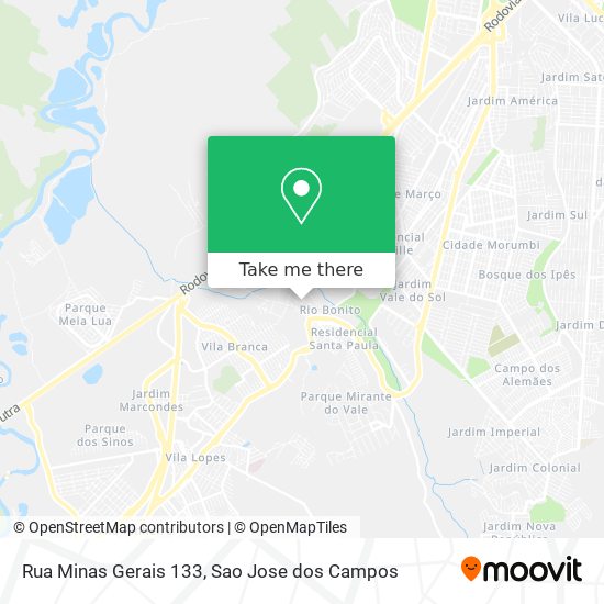 Rua Minas Gerais 133 map