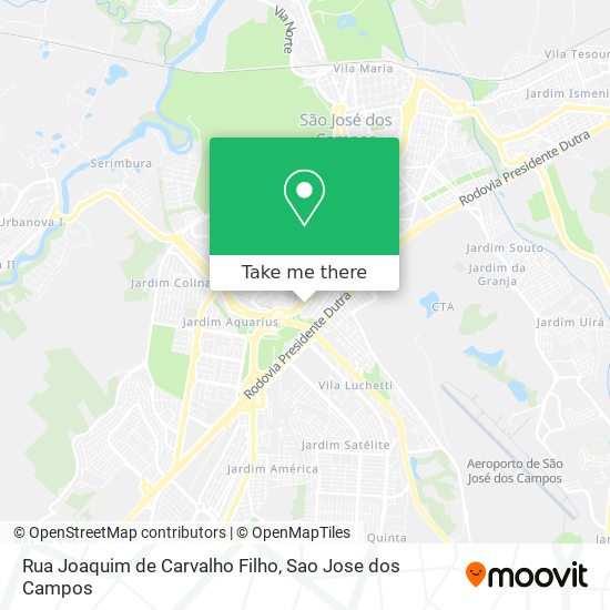 Mapa Rua Joaquim de Carvalho Filho