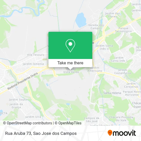 Rua Aruba 73 map