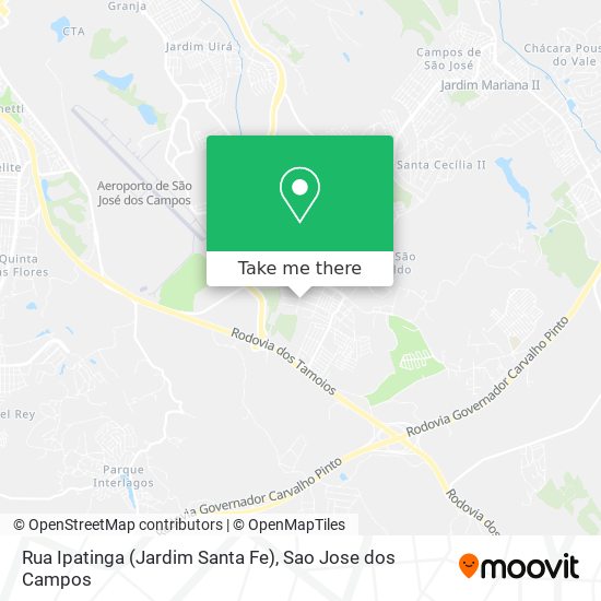 Rua Ipatinga (Jardim Santa Fe) map