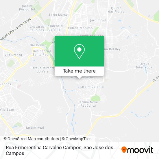Rua Ermerentina Carvalho Campos map