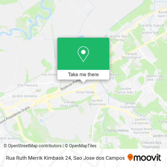 Rua Ruth Merrik Kimbask 24 map