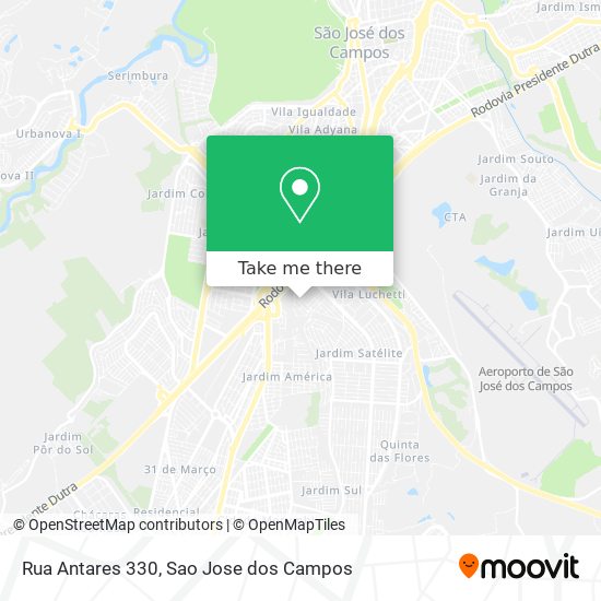 Rua Antares 330 map