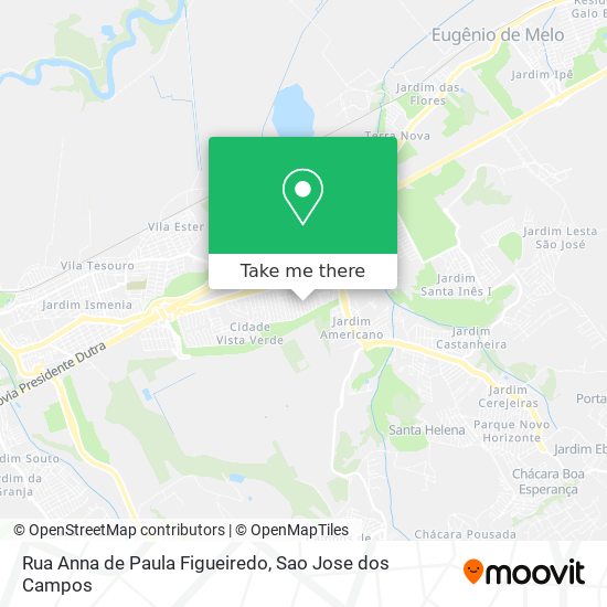 Mapa Rua Anna de Paula Figueiredo