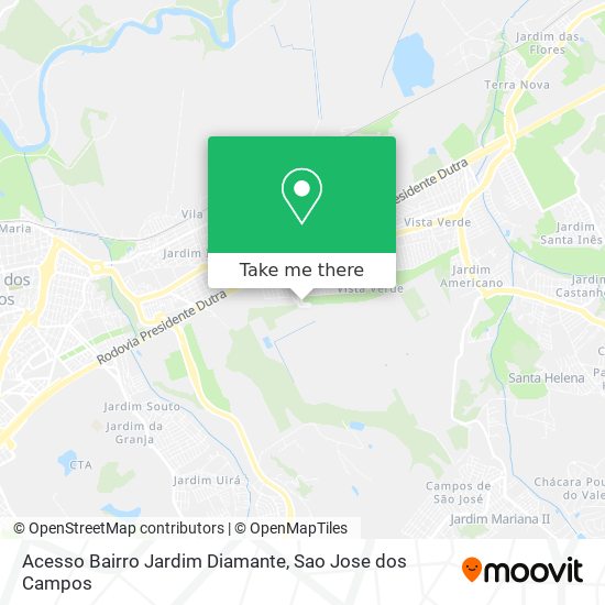 Acesso Bairro Jardim Diamante map