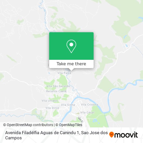 Avenida Filadélfia Aguas de Canindu 1 map