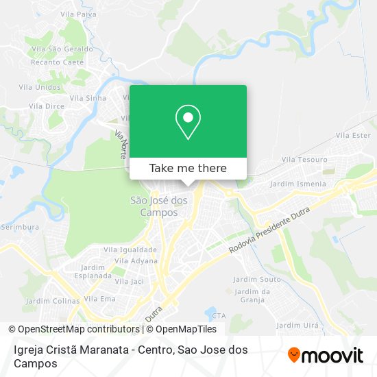 Mapa Igreja Cristã Maranata - Centro