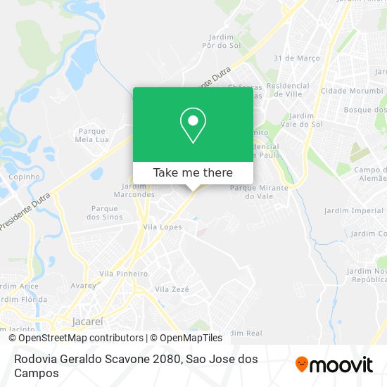 Rodovia Geraldo Scavone 2080 map