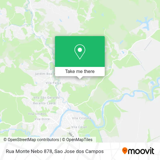 Rua Monte Nebo 878 map