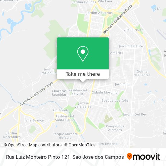 Rua Luiz Monteiro Pinto 121 map