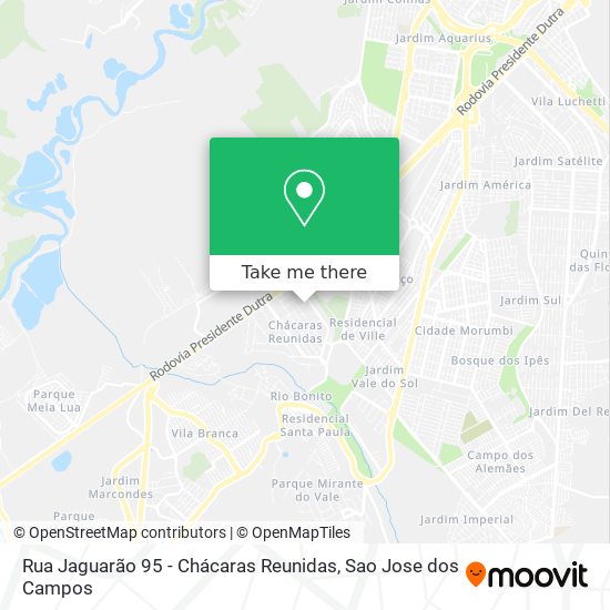 Rua Jaguarão 95 - Chácaras Reunidas map