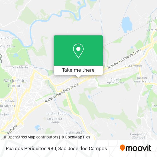 Rua dos Periquitos 980 map