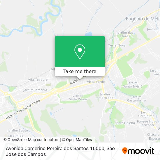 Avenida Camerino Pereira dos Santos 16000 map