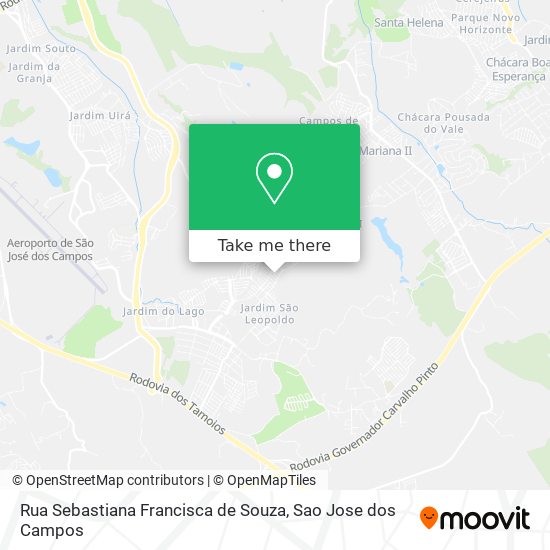 Rua Sebastiana Francisca de Souza map