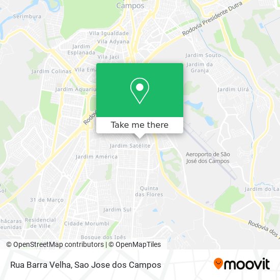 Rua Barra Velha map