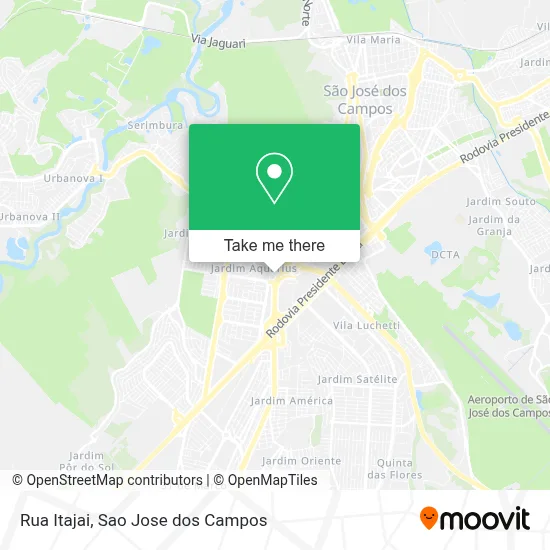 Rua Itajai map