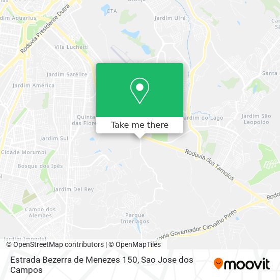 Estrada Bezerra de Menezes 150 map