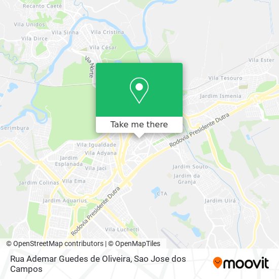 Rua Ademar Guedes de Oliveira map