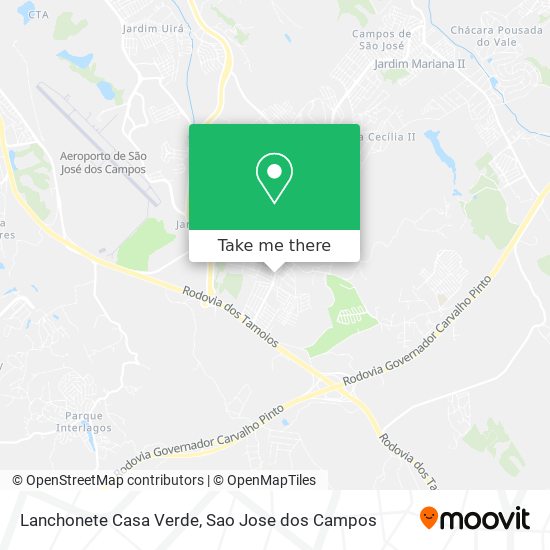 Lanchonete Casa Verde map