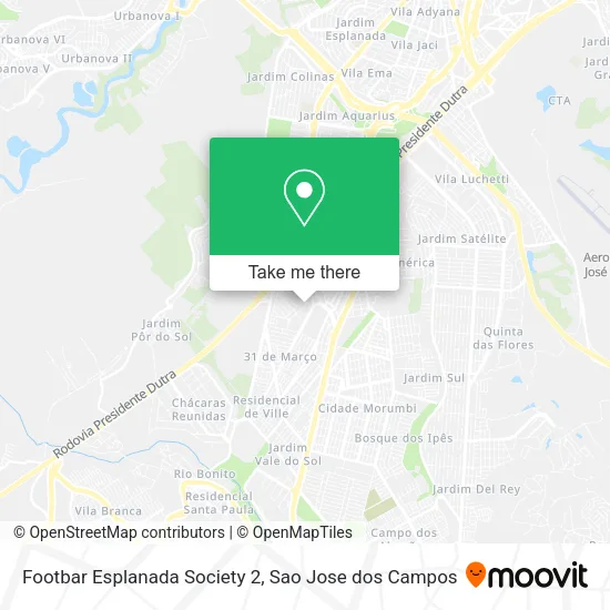 Footbar Esplanada Society 2 map