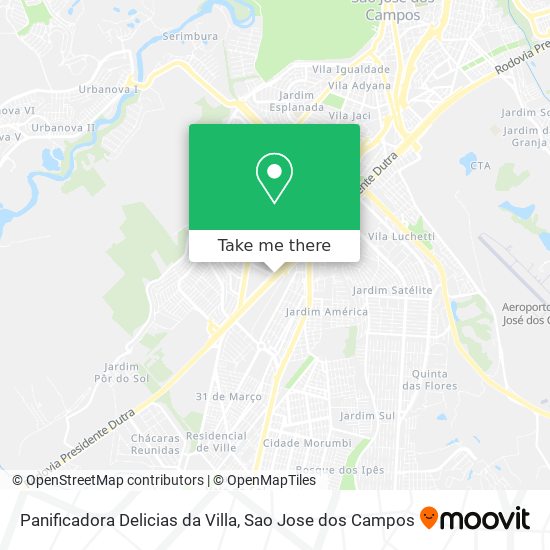 Panificadora Delicias da Villa map
