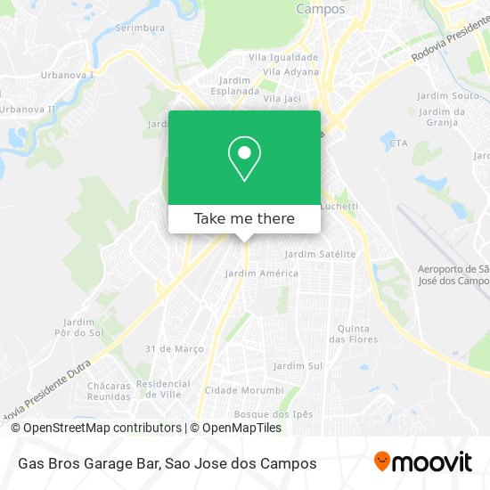 Gas Bros Garage Bar map