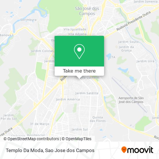 Templo Da Moda map