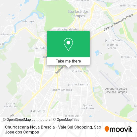 Churrascaria Nova Brescia - Vale Sul Shopping map