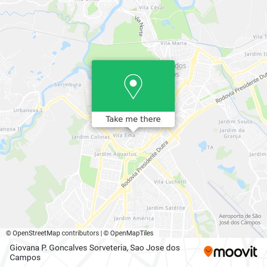 Giovana P. Goncalves Sorveteria map