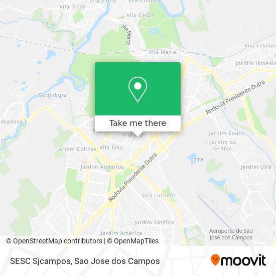 SESC Sjcampos map