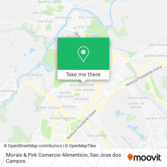 Mapa Morais & Pirk Comercio Alimenticio