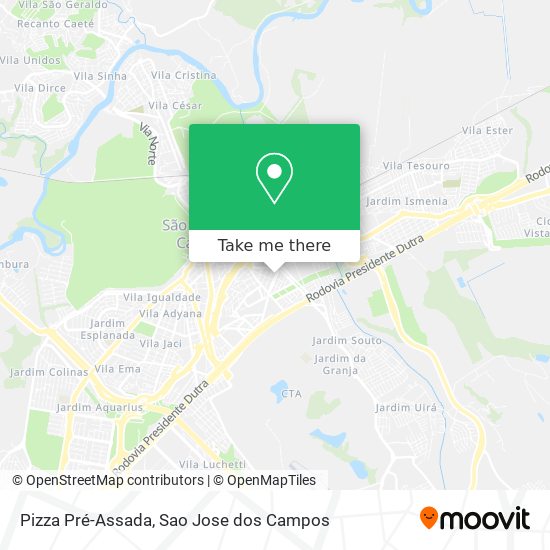 Pizza Pré-Assada map