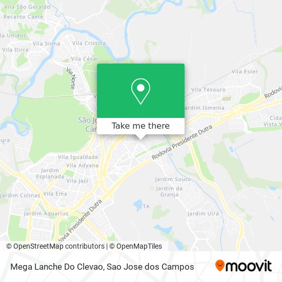 Mega Lanche Do Clevao map