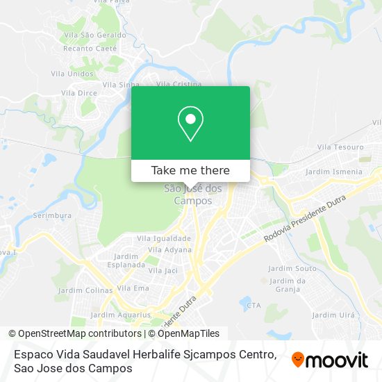 Espaco Vida Saudavel Herbalife Sjcampos Centro map