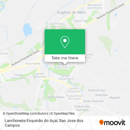 Lanchonete Esquinão do Açaí map