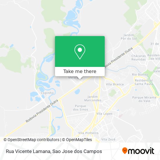 Rua Vicente Lamana map