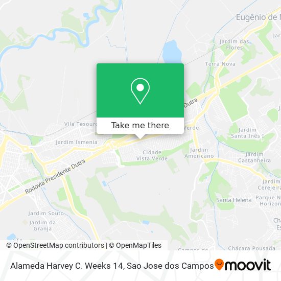Mapa Alameda Harvey C. Weeks 14