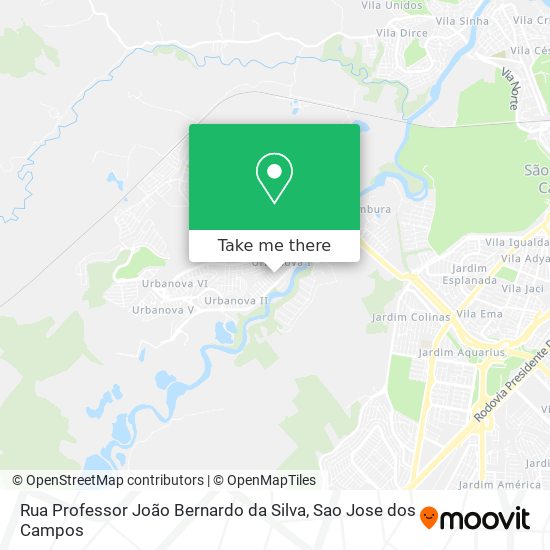 Rua Professor João Bernardo da Silva map