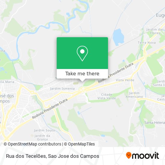 Mapa Rua dos Tecelões