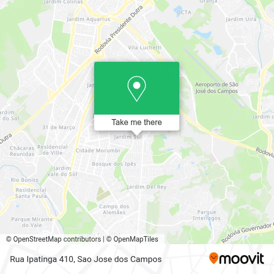 Rua Ipatinga 410 map