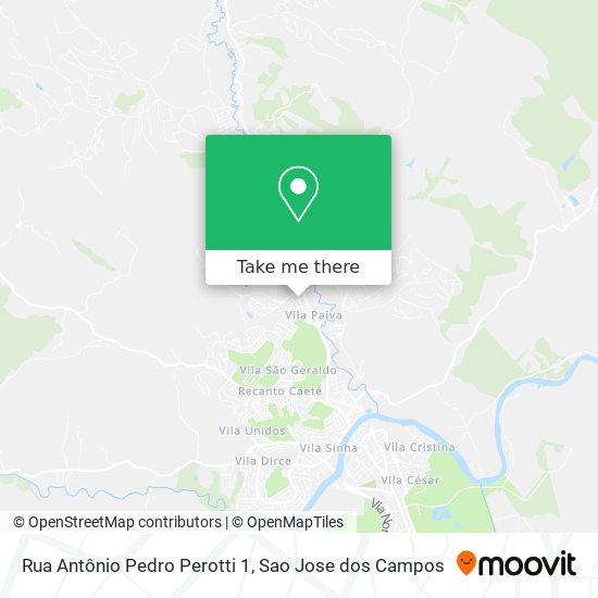 Rua Antônio Pedro Perotti 1 map