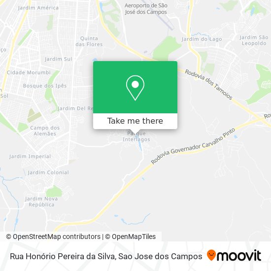 Rua Honório Pereira da Silva map