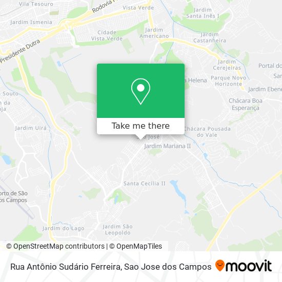 Mapa Rua Antônio Sudário Ferreira